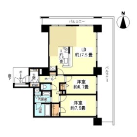 四ツ橋駅 徒歩5分 20階の物件間取画像