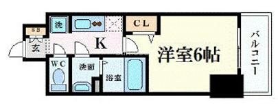 天満橋駅 徒歩5分 10階の物件間取画像