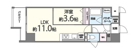 ポローニア立花通りの物件間取画像