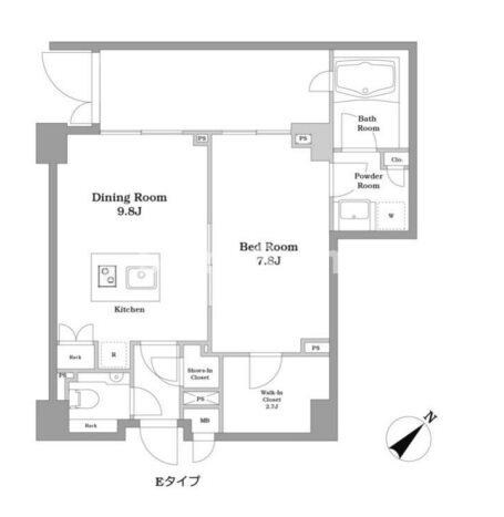 コスモリード恵比寿の物件間取画像