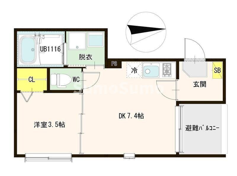 吹田駅 徒歩6分 2階の物件間取画像