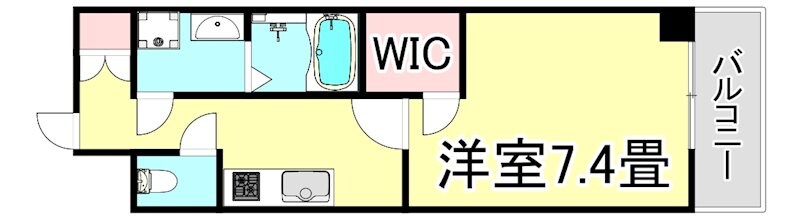 江坂駅 徒歩10分 9階の物件間取画像