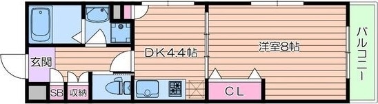 GM　HILLS　加島の物件間取画像