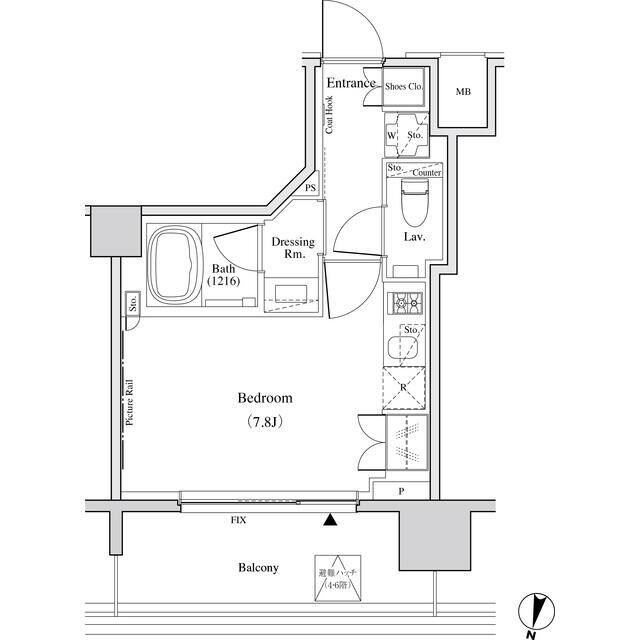 ザ・パークハビオ代々木の物件間取画像
