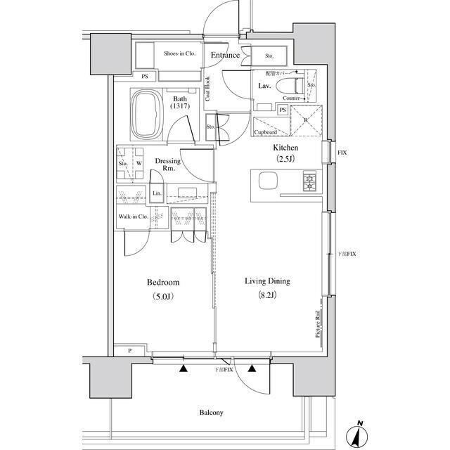 ザ・パークハビオ代々木の物件間取画像