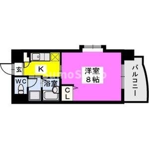 高宮駅 徒歩14分 5階の物件間取画像