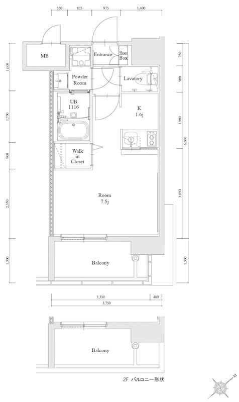 博多駅 徒歩15分 11階の物件間取画像