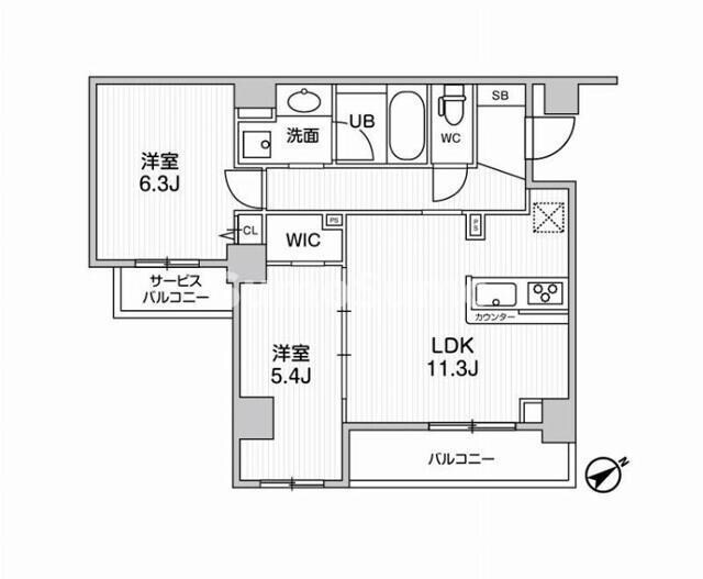 駒沢大学駅 徒歩7分 2階の物件間取画像