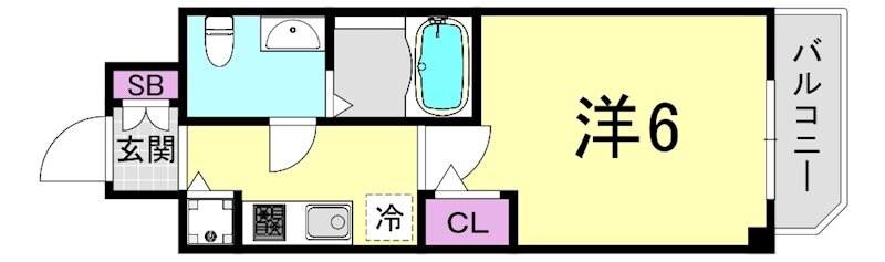 北浜駅 徒歩5分 2階の物件間取画像