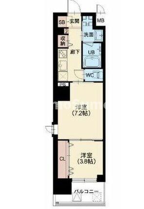 スプランディッド堀江の物件間取画像