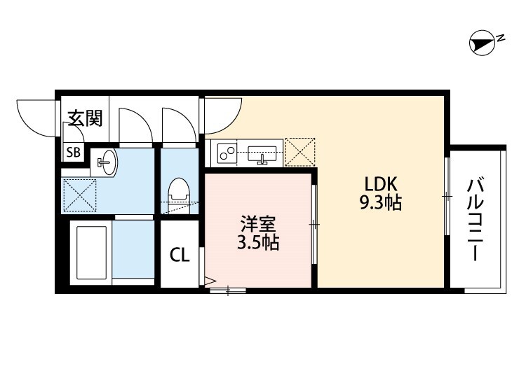 出屋敷駅 徒歩7分 2階の物件間取画像