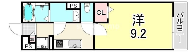 園田駅 徒歩4分 3階の物件間取画像