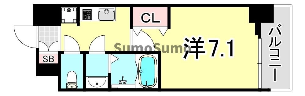 尼崎駅 徒歩9分 2階の物件間取画像