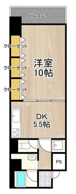 西長堀駅 徒歩2分 6階の物件間取画像