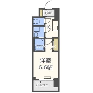 九条駅 徒歩3分 9階の物件間取画像