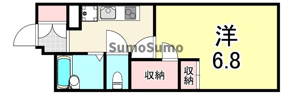 立花駅 徒歩7分 1階の物件間取画像