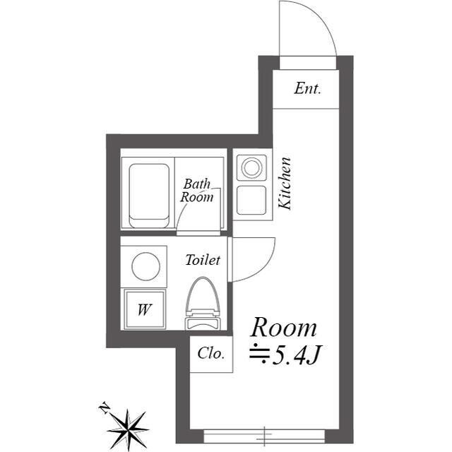 ルクレ神宮前の物件間取画像