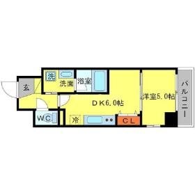 桜川駅 徒歩5分 4階の物件間取画像