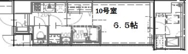 ＪＲ難波駅 徒歩5分 13階の物件間取画像