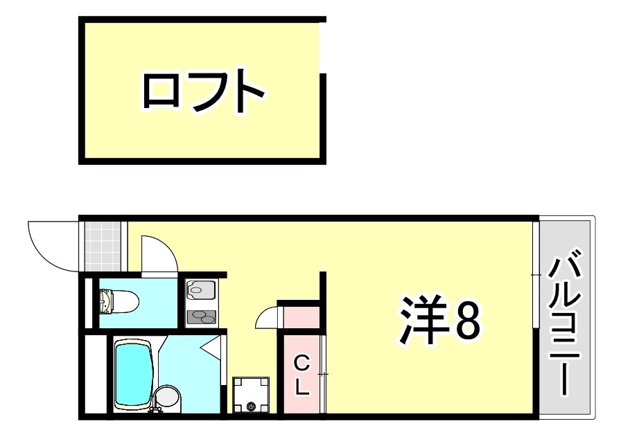 レオパレスエスパシオ21Aの物件間取画像