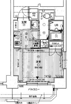 エスリード心斎橋西の物件間取画像