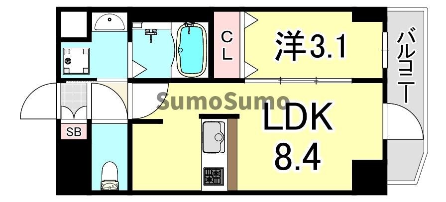 塚本駅 徒歩6分 2階の物件間取画像