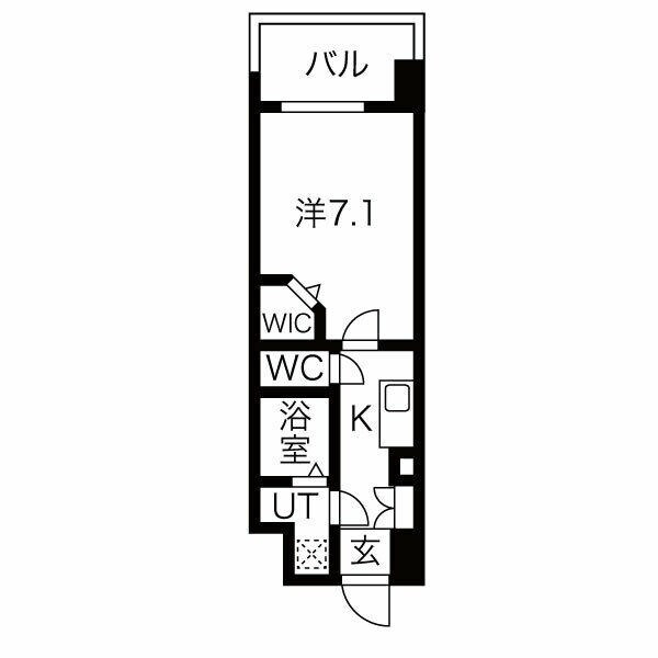 桜川駅 徒歩3分 8階の物件間取画像