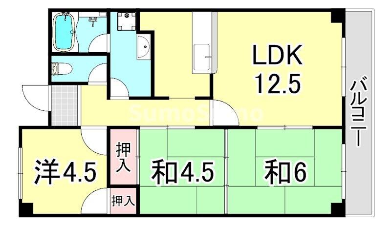 アビリティ塚口の物件間取画像