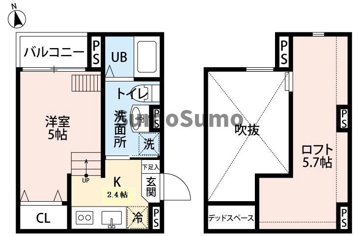 立花駅 徒歩10分 1階の物件間取画像