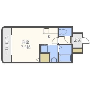 恵美須町駅 徒歩2分 9階の物件間取画像