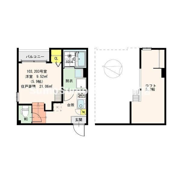 レシアムールの物件間取画像