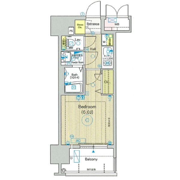 竹下駅 徒歩12分 3階の物件間取画像