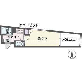 レキシントンスクエア駅南の物件間取画像