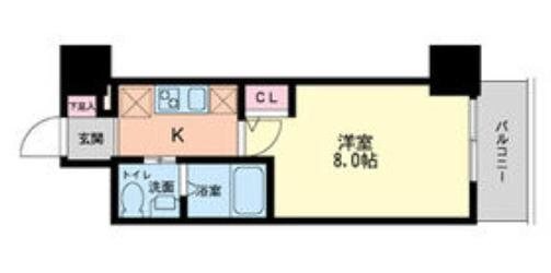 本町駅 徒歩3分 12階の物件間取画像