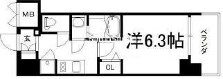 大国町駅 徒歩3分 1階の物件間取画像