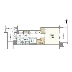 谷町六丁目駅 徒歩2分 5階の物件間取画像