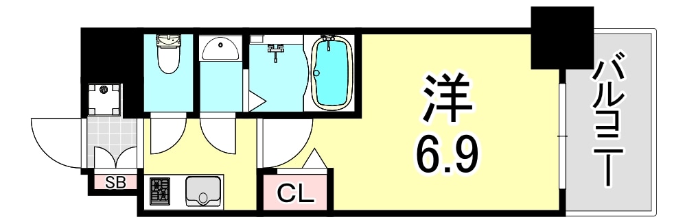 フォーリアライズ尼崎エランの物件間取画像