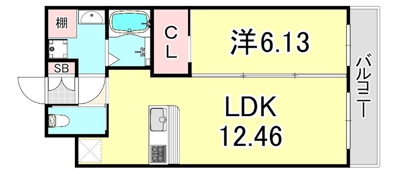 御幣島駅 徒歩3分 10階の物件間取画像