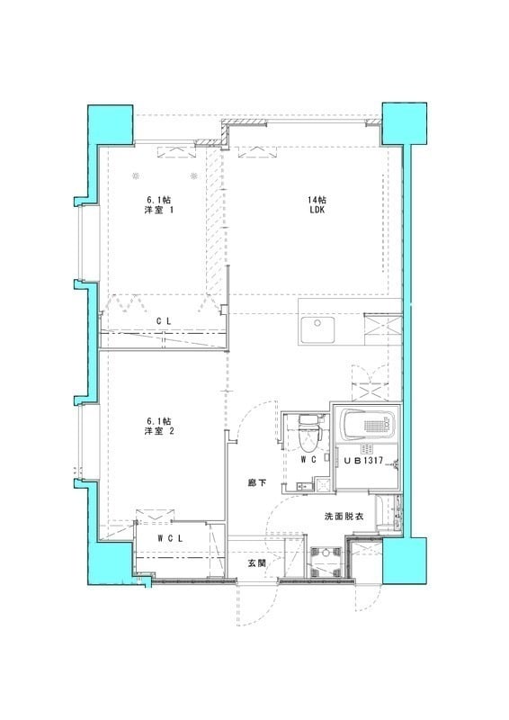 （仮）PROSPECT HAKATAの物件間取画像