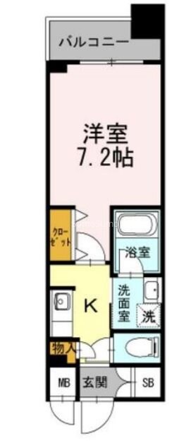 堺筋本町駅 徒歩3分 10階の物件間取画像