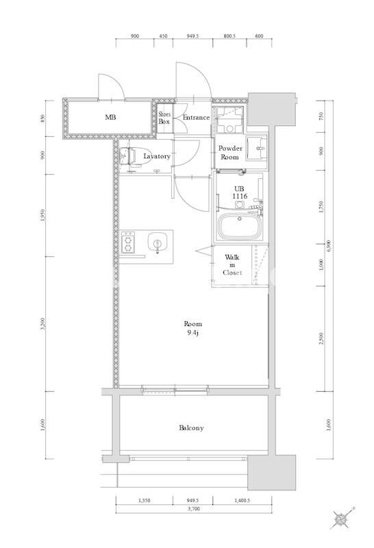 東比恵駅 徒歩15分 5階の物件間取画像