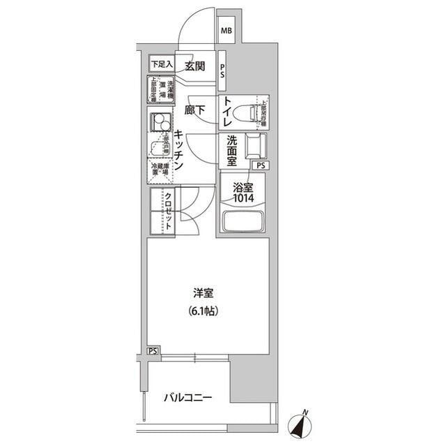 幡ヶ谷駅 徒歩2分 2階の物件間取画像