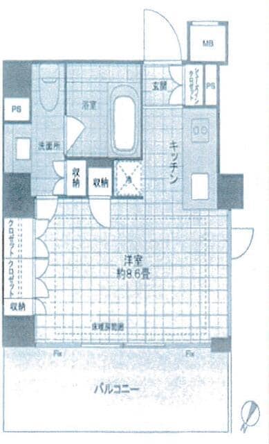 セルフィスタ渋谷の物件間取画像