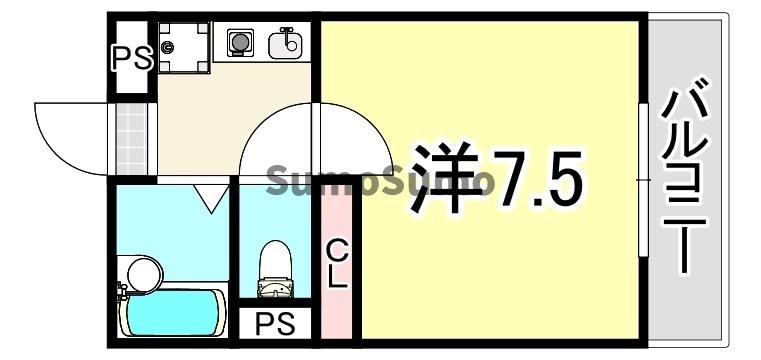 尼崎駅 徒歩10分 3階の物件間取画像