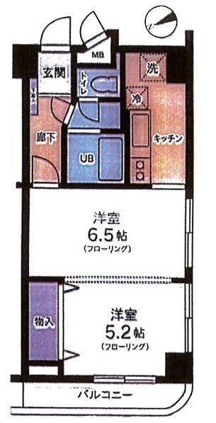 コーポ下北沢の物件間取画像