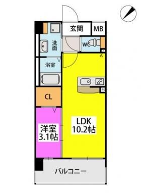 フルハウス高宮の物件間取画像