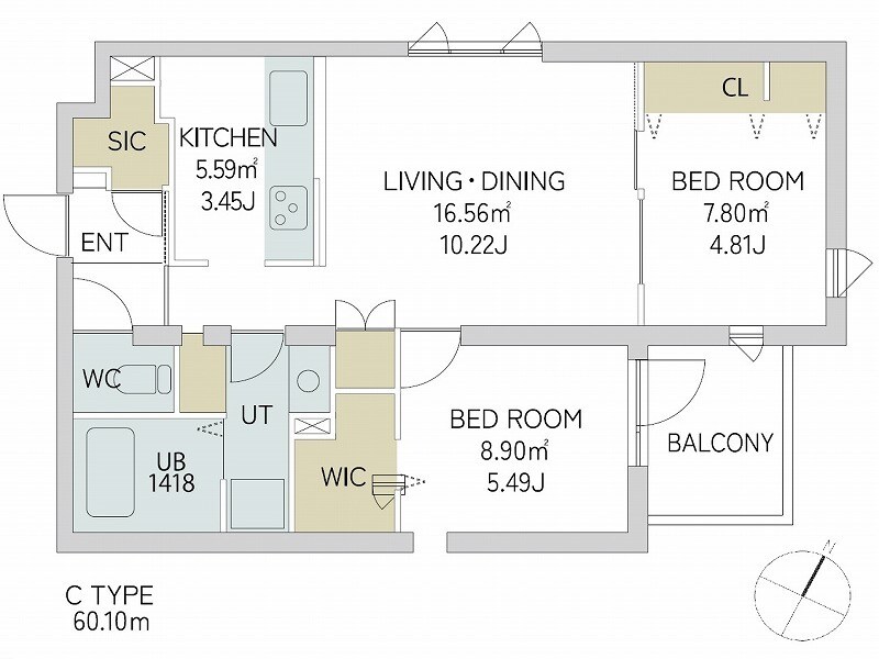 quador Contigo平和の物件間取画像