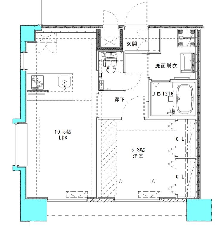 （仮）PROSPECT HAKATAの物件間取画像