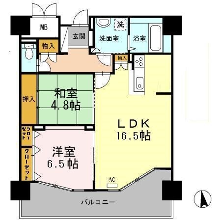 雑餉隈駅 徒歩7分 1階の物件間取画像