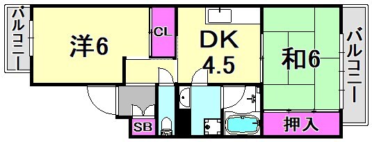 塚口駅 徒歩9分 2階の物件間取画像